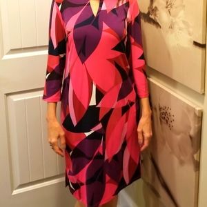 Chico; Bright Pink, Purple, Lavender, and White dress; Size 0 in Chico brand